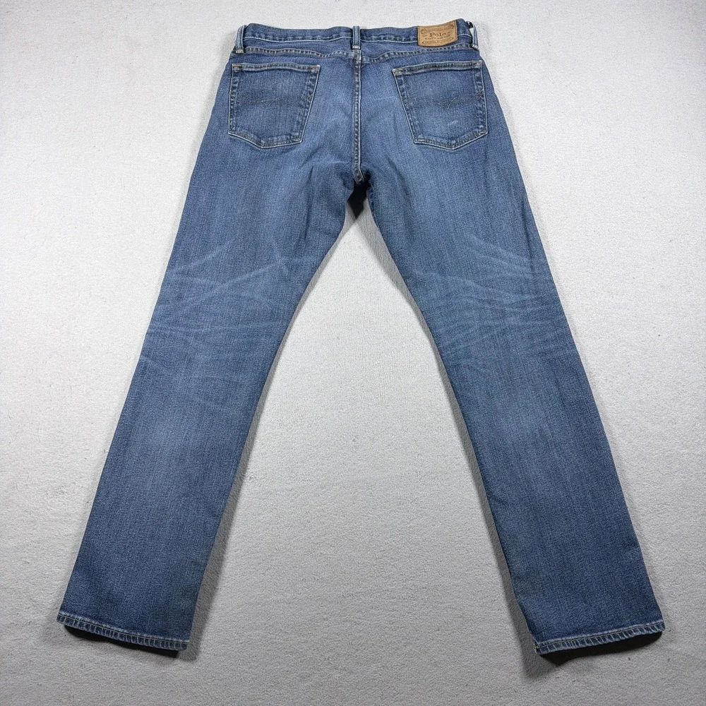 Polo Ralph Lauren Hampton Relaxed Jeans Mens 33x32 Blue Medium Wash Denim Pants